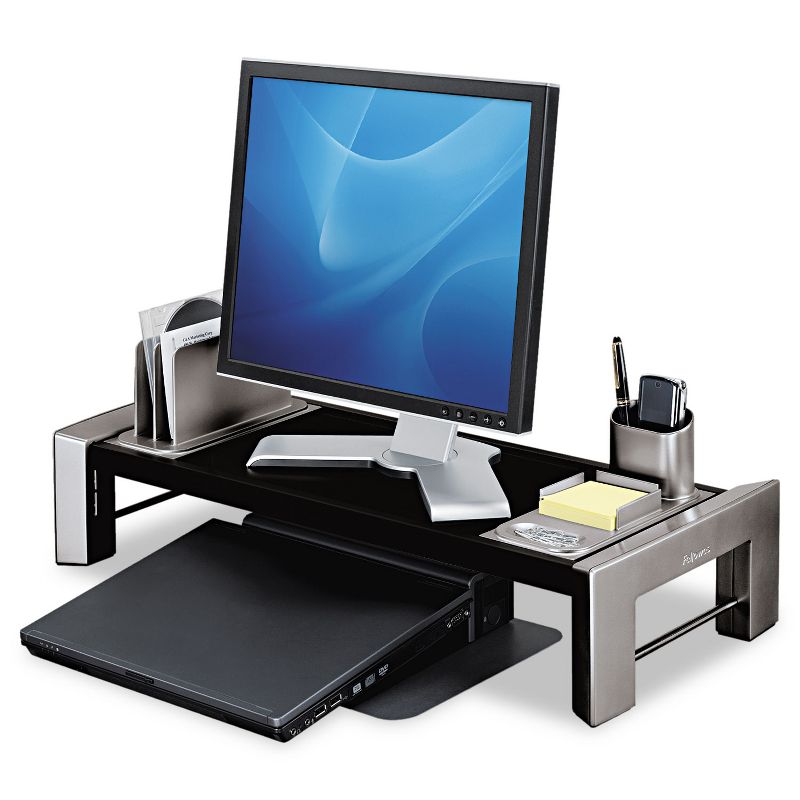 Fellowes Professional Series Flat Panel Workstation 25 7/8 x 11 1/2 x 4 1/2 Black/Silver 8037401