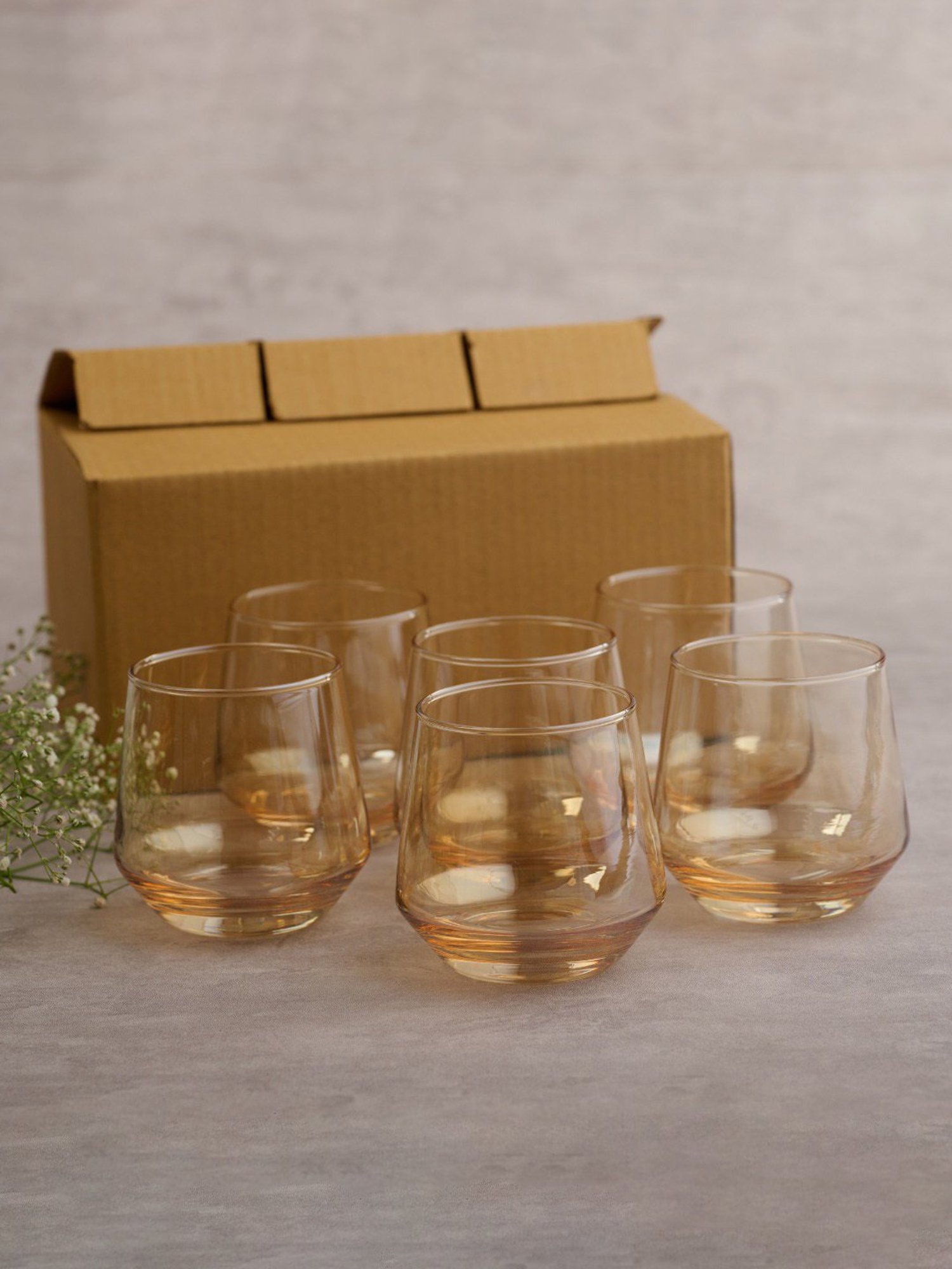 BlackCarrot Whiskey Glass Set of 6