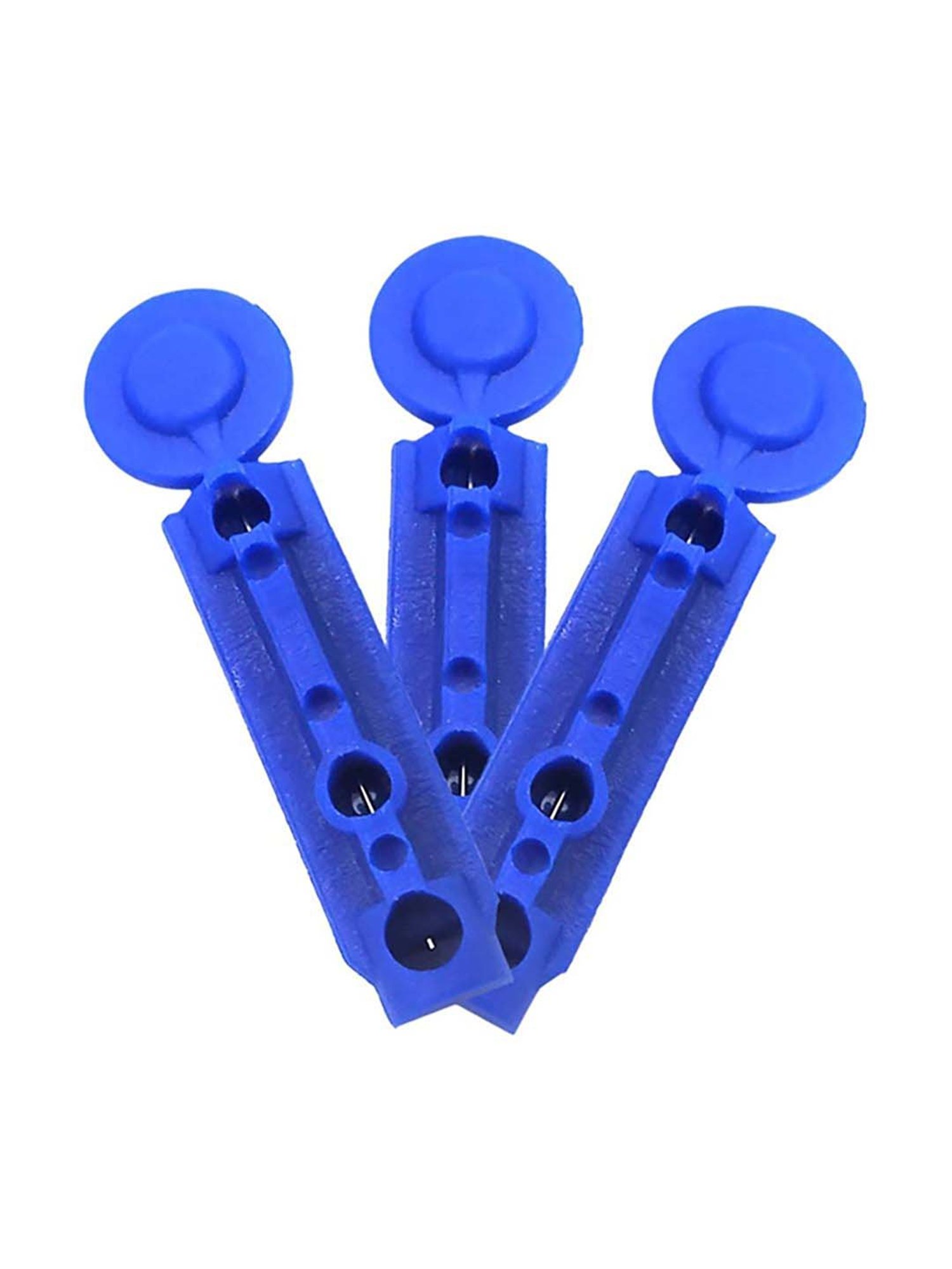 AccuSure Round Blood Lancets - Pack of 100 (Blue)