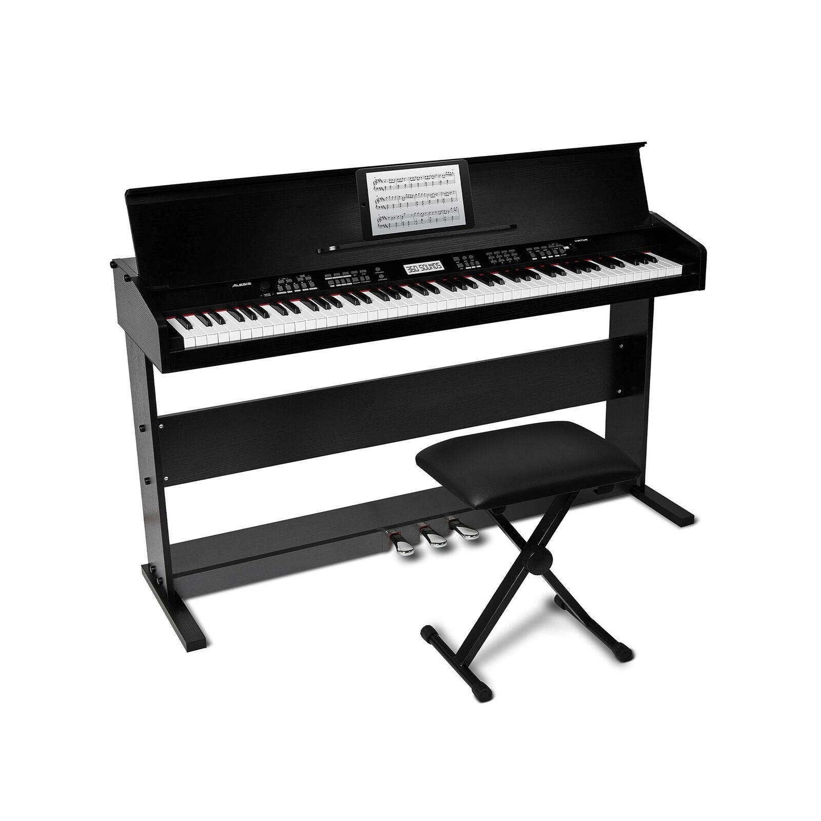 Alesis Virtue - 88-Key Beginner Digital Piano with Full-Size Velocity-Sensiti...