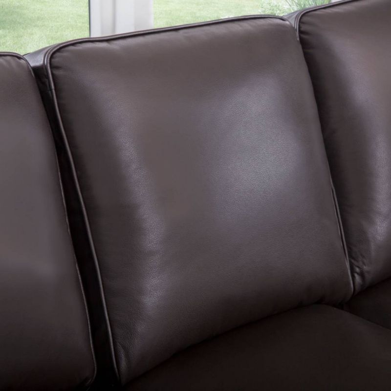 Darlington Top Grain Leather Nailhead Sofa Brown - Abbyson Living