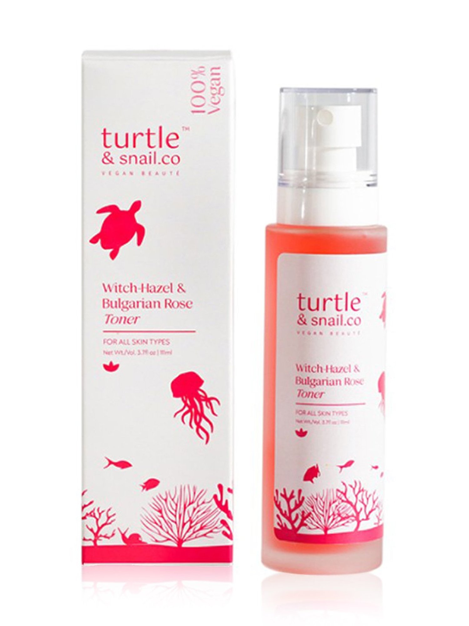 Turtle & Snail.Co Witch-Hazel & Bulgarian Rose Toner - 111 ml
