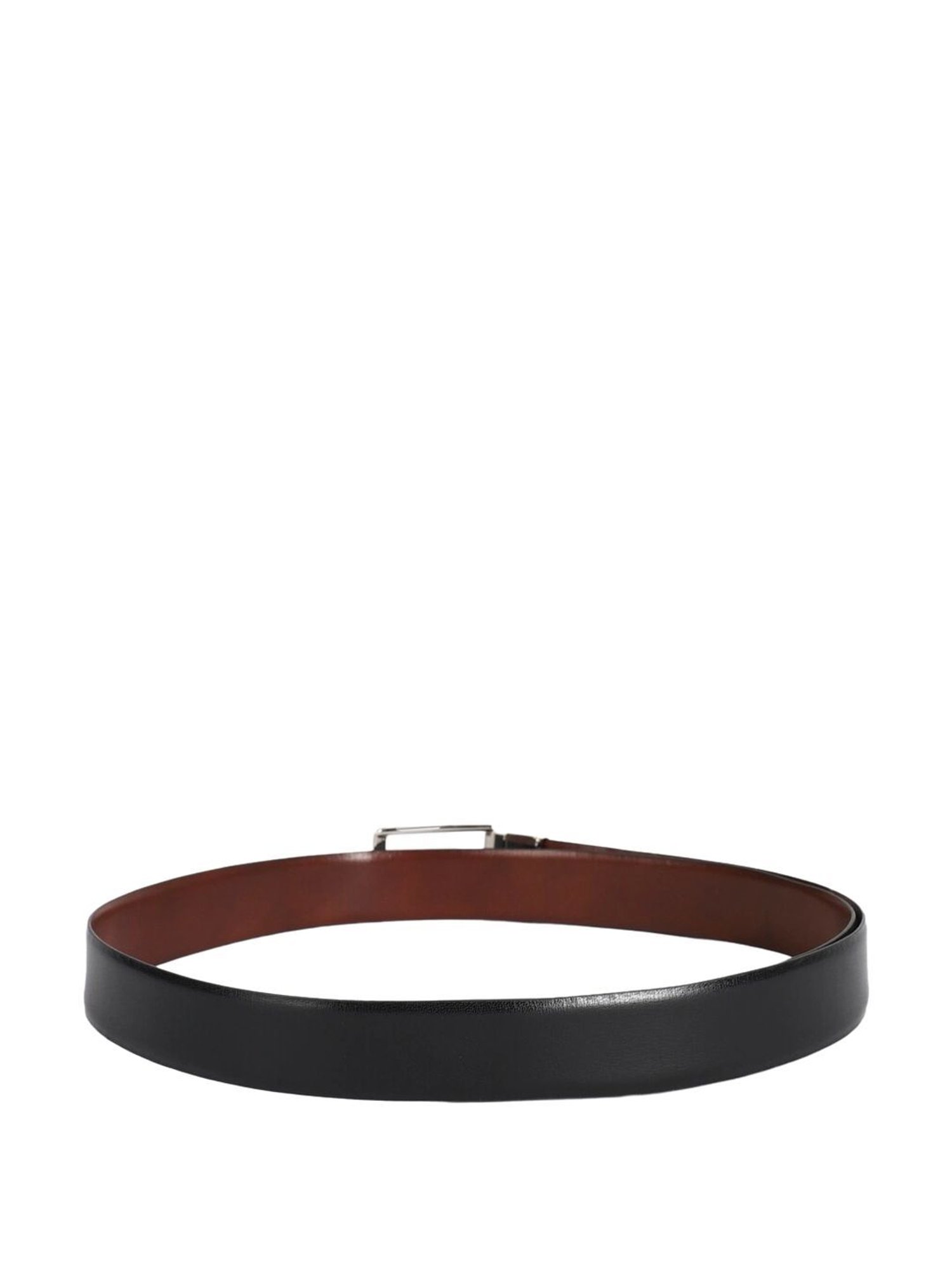 Peter England Brown & Black Leather Reversible Belt For Men