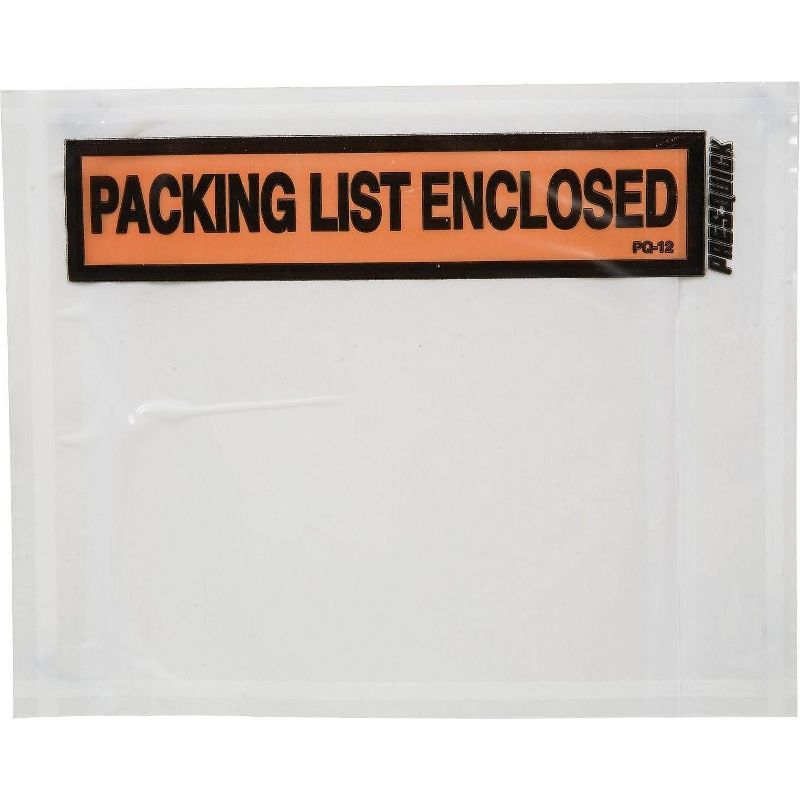 Duck Packing List Envelopes Clear Window 500/BX 729465