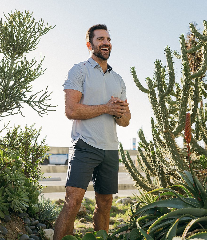 RHONE Commuter Stretch Short-Sleeve Performance Polo Shirt