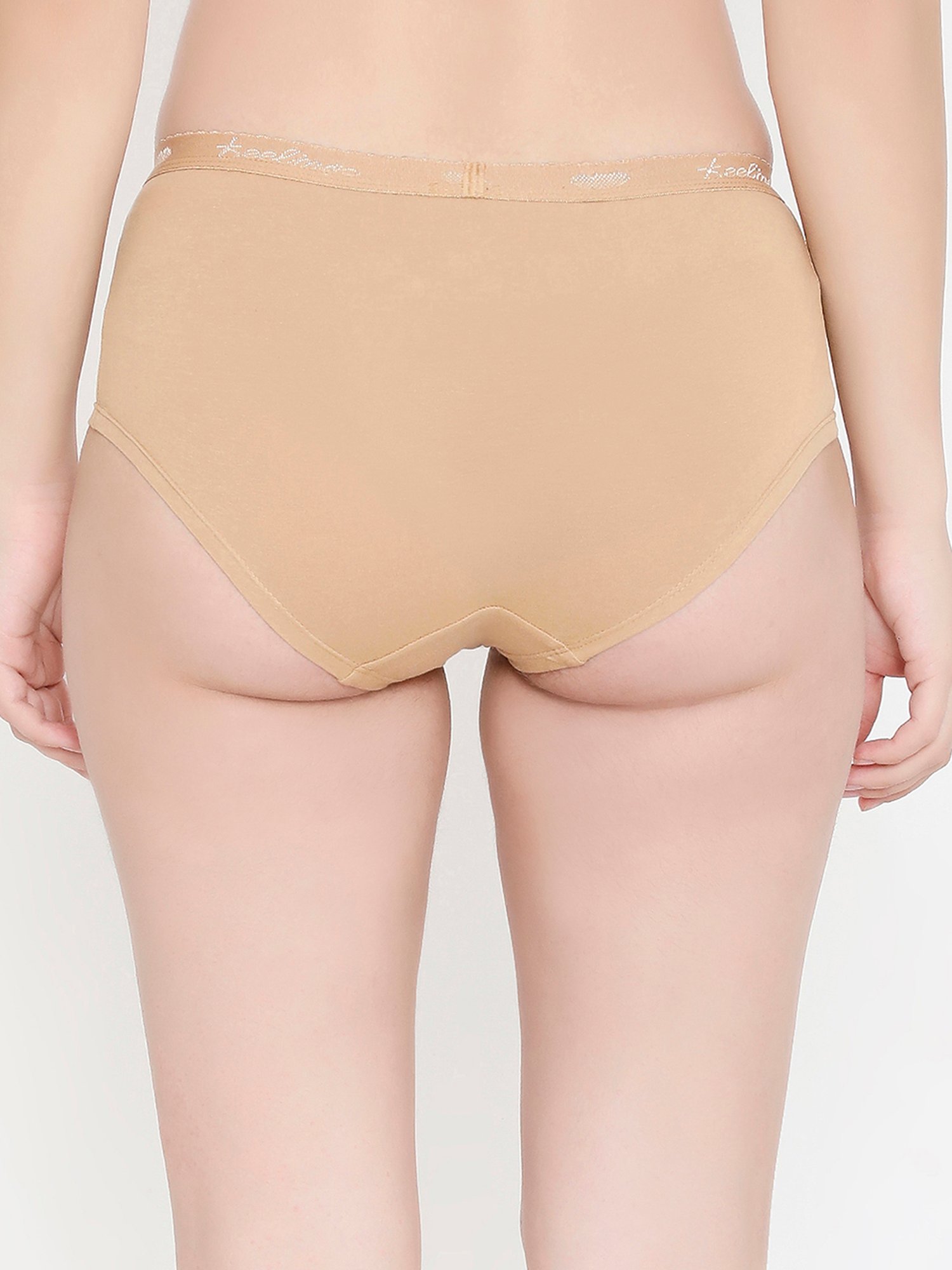 FEELINGS Assorted Cotton  Boyshorts Panty (Pack Of 6)