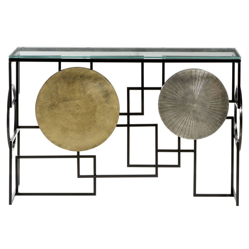 Modern Metal Console Table with Gold/Silver - Venus Williams Collection