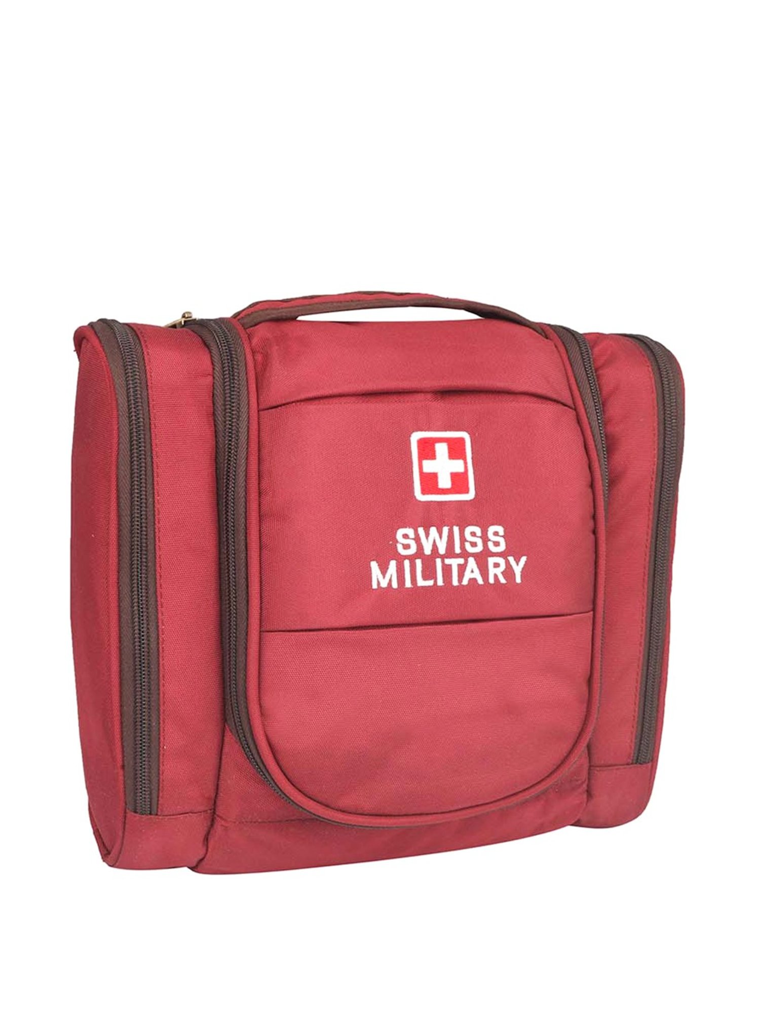 Swiss Military Red Casual Polyester Shaving Kit