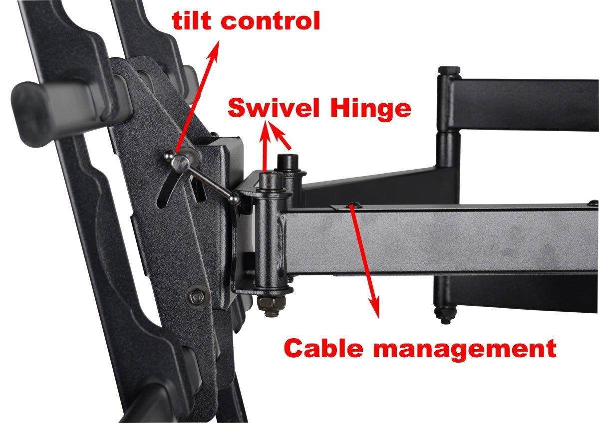 VideoSecu Extra Large Heavy Duty Steel Bracket TV Mount fits JVC 37" 42" 49" LT-43EM75 LT-49EM75 JLC37BC3002 JLC37BC3000 JLE37BC3001, JLC42BC3002, JLC42BC3000, JLE42BC3500, JLE42BC3001 LCD HDTV A37