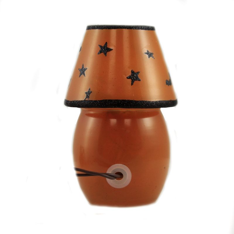 Stony Creek 5.75" Halloween Pre-Lit Lamp Bats Stars Jack-O-Lantern  -  Decorative Vases