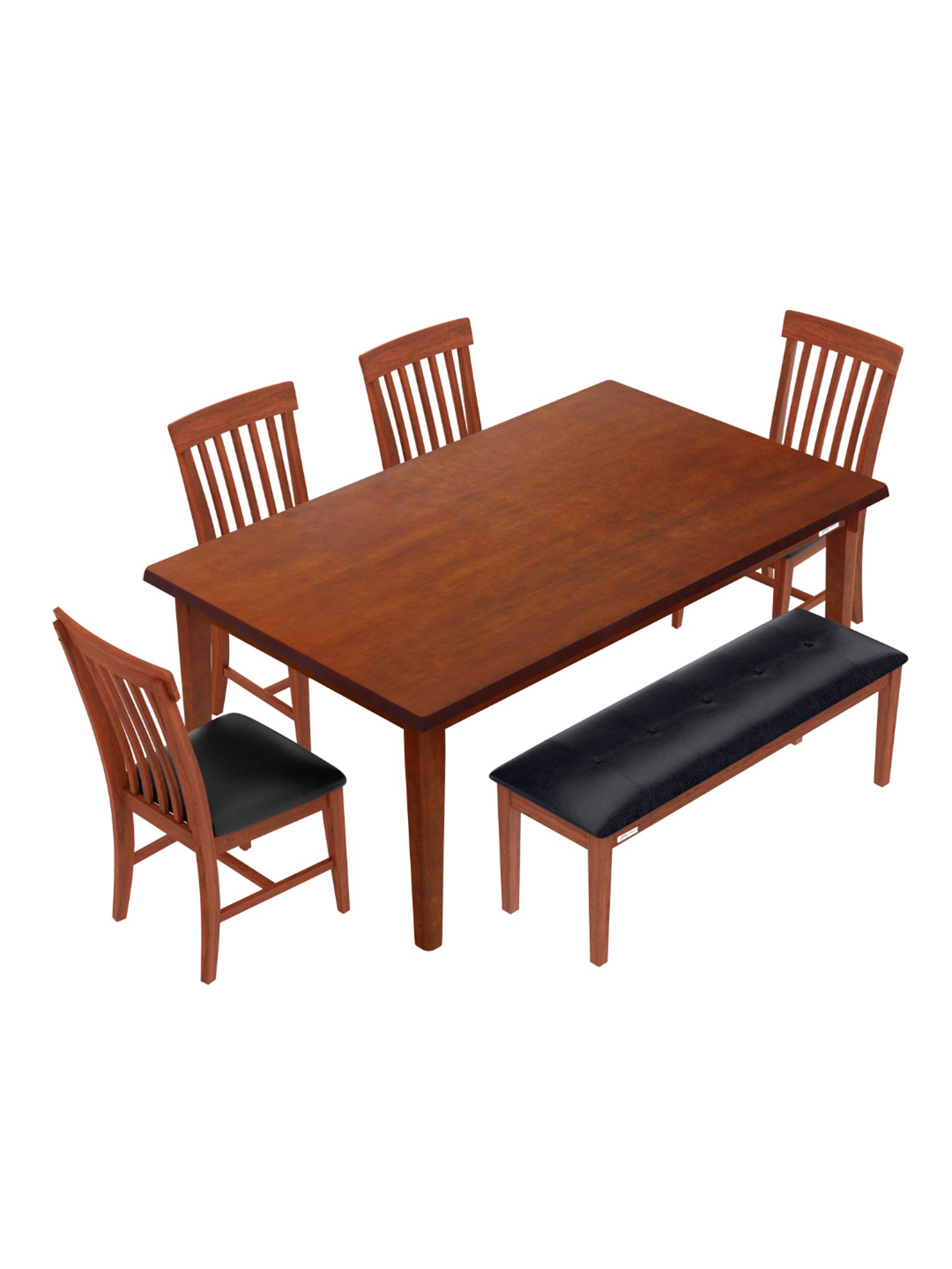 Godrej Interio Feast Brown Engineered Wood 8 Seater Rectangular Dining Table