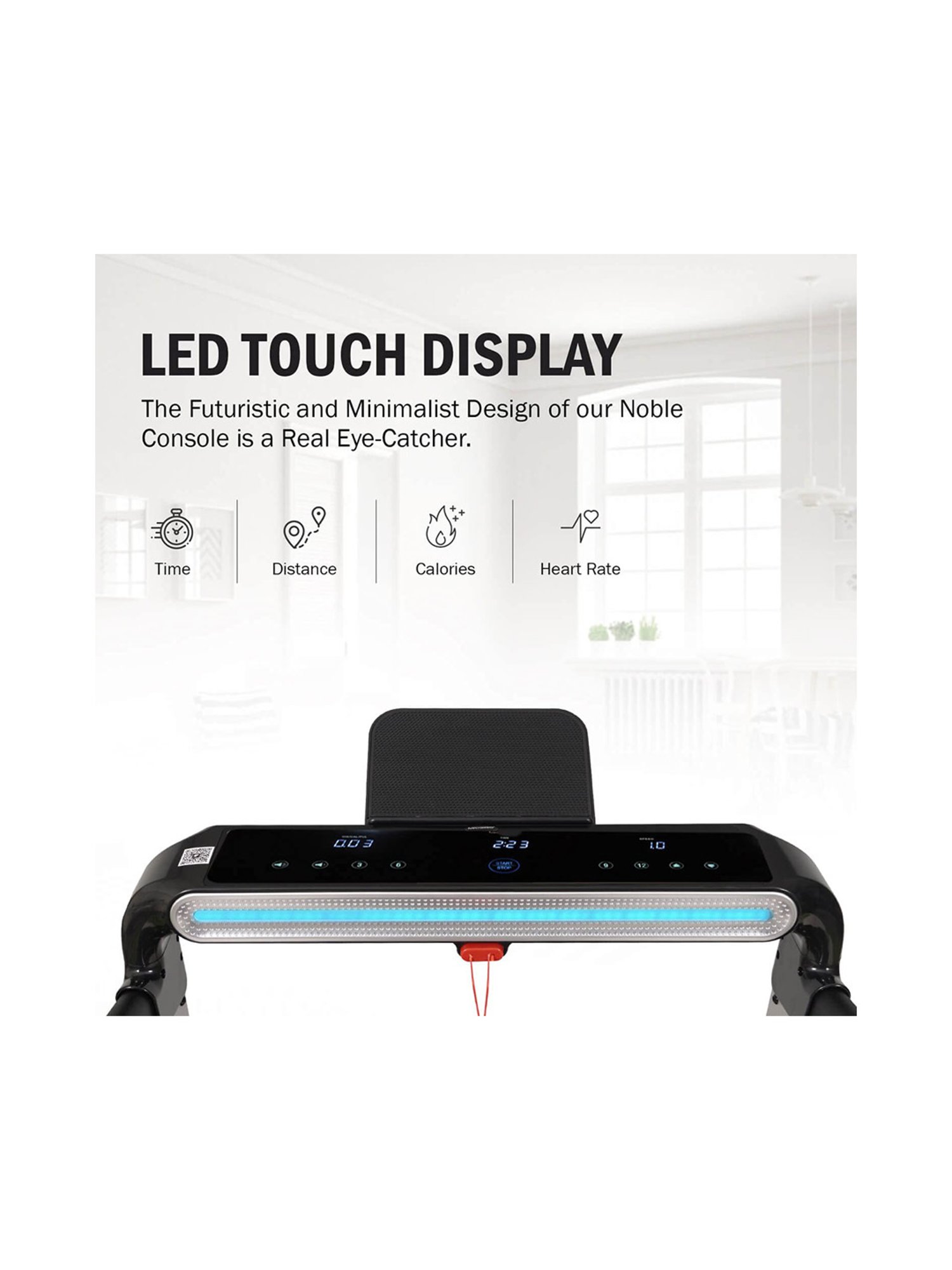 MAXPRO 2HP Foldable Treadmill (Black)