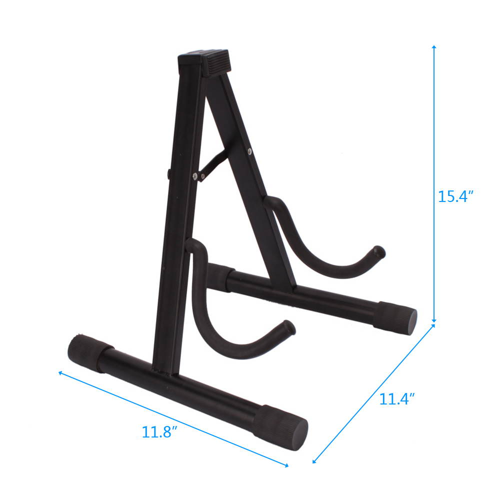 A-Shaped Electric Guitar Stand Black