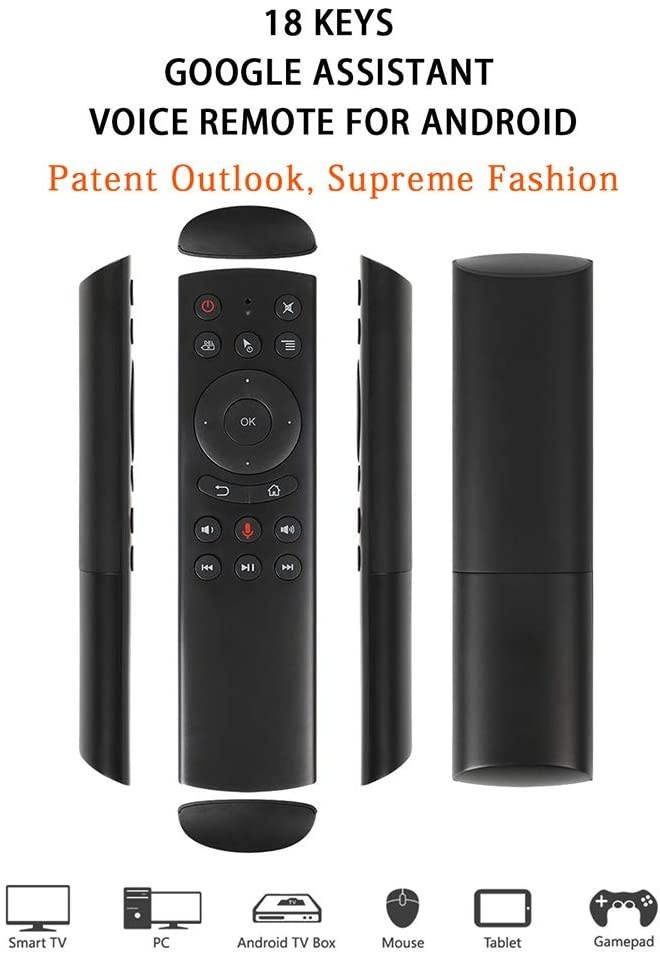 Strqua Air Mouse with 2.4G Wireless Voice Control Sensor, G20s Voice Remote Control for PC Android TV Box.