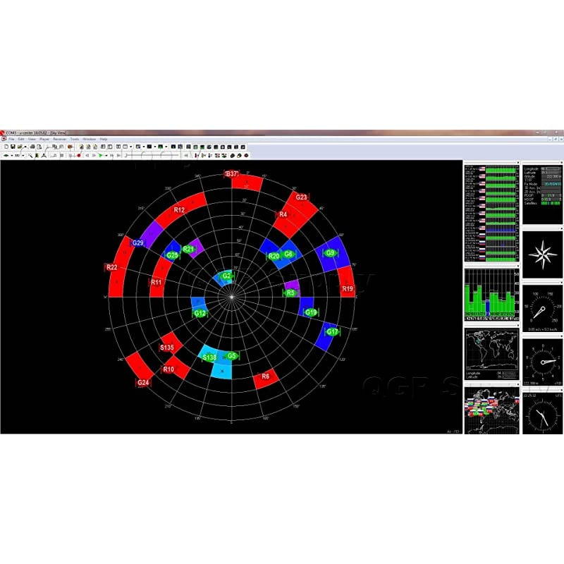 GPS Receiver for Laptop, USB Interface, 27 db Gain