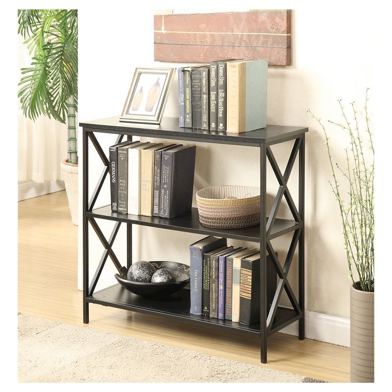 29.25" Tucson 3 Tier Bookcase Black - Breighton Home