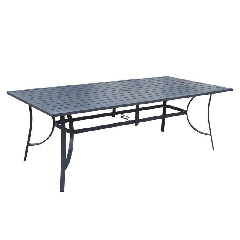 Renaissance Square Outdoor Patio Stacking Table - Gray - Vifah