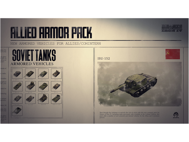 Hearts of Iron IV: Allied Armor Pack [Online Game Code]