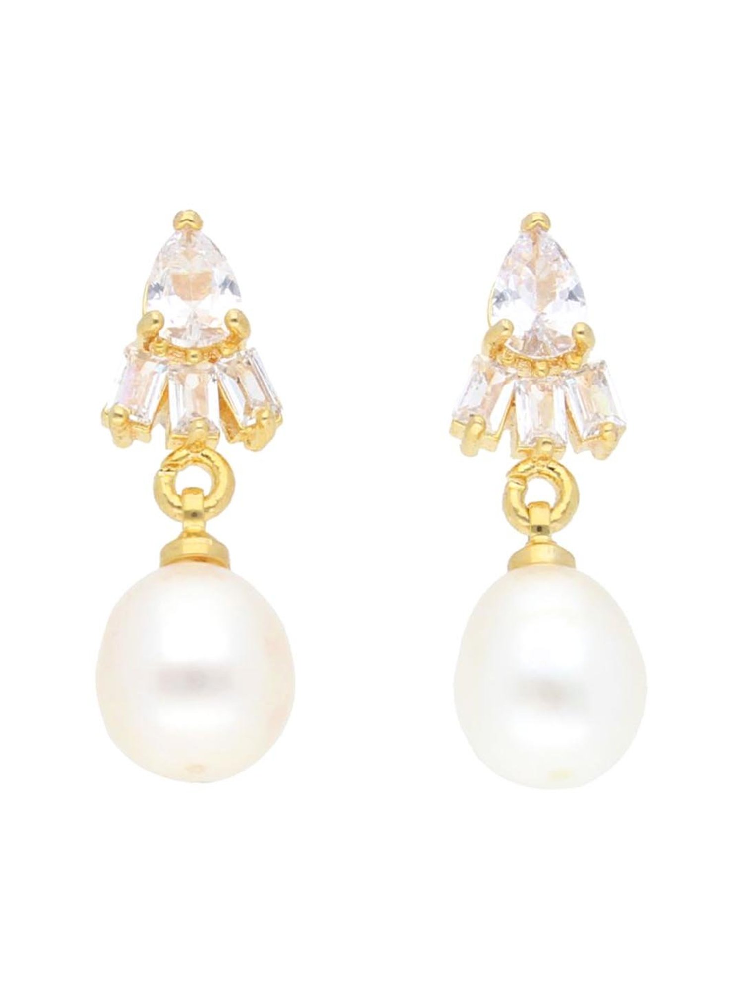Sri Jagdamba Pearls Bagesri Pearl Alloy Drop Earrings