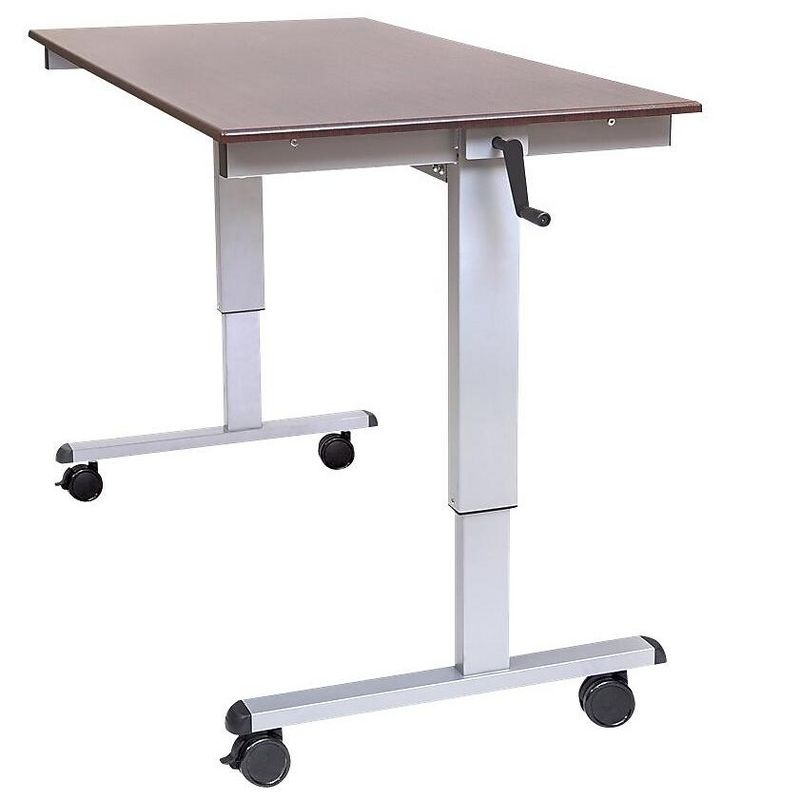 Luxor 60W Adjustable Desk, Laminate Wood STANDUP-CF60-DW