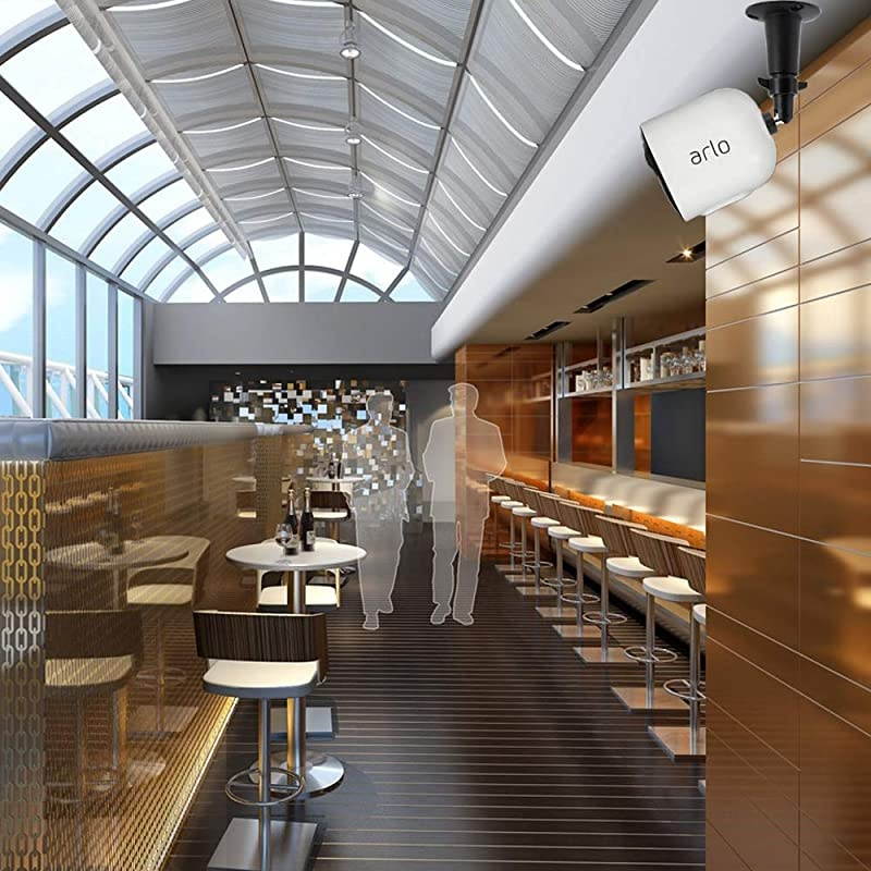 Security Metal Wall Mount IndoorOutdoor Aluminium Alloy Camera Mount for Arlo Arlo Pro Arlo Pro 2 Arlo Pro 3 Arlo Ultra Surveillance Camera 4 Pack Black