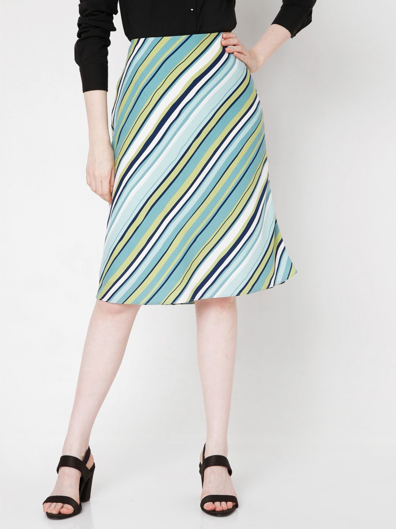 Vero Moda Multicolor Striped Skirt