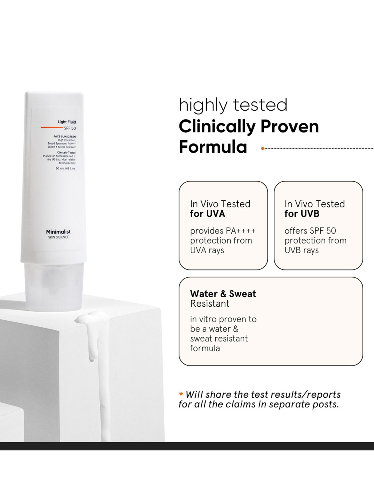 Minimalist Light Fluid SPF 50 Face Sunscreen - 50 ml