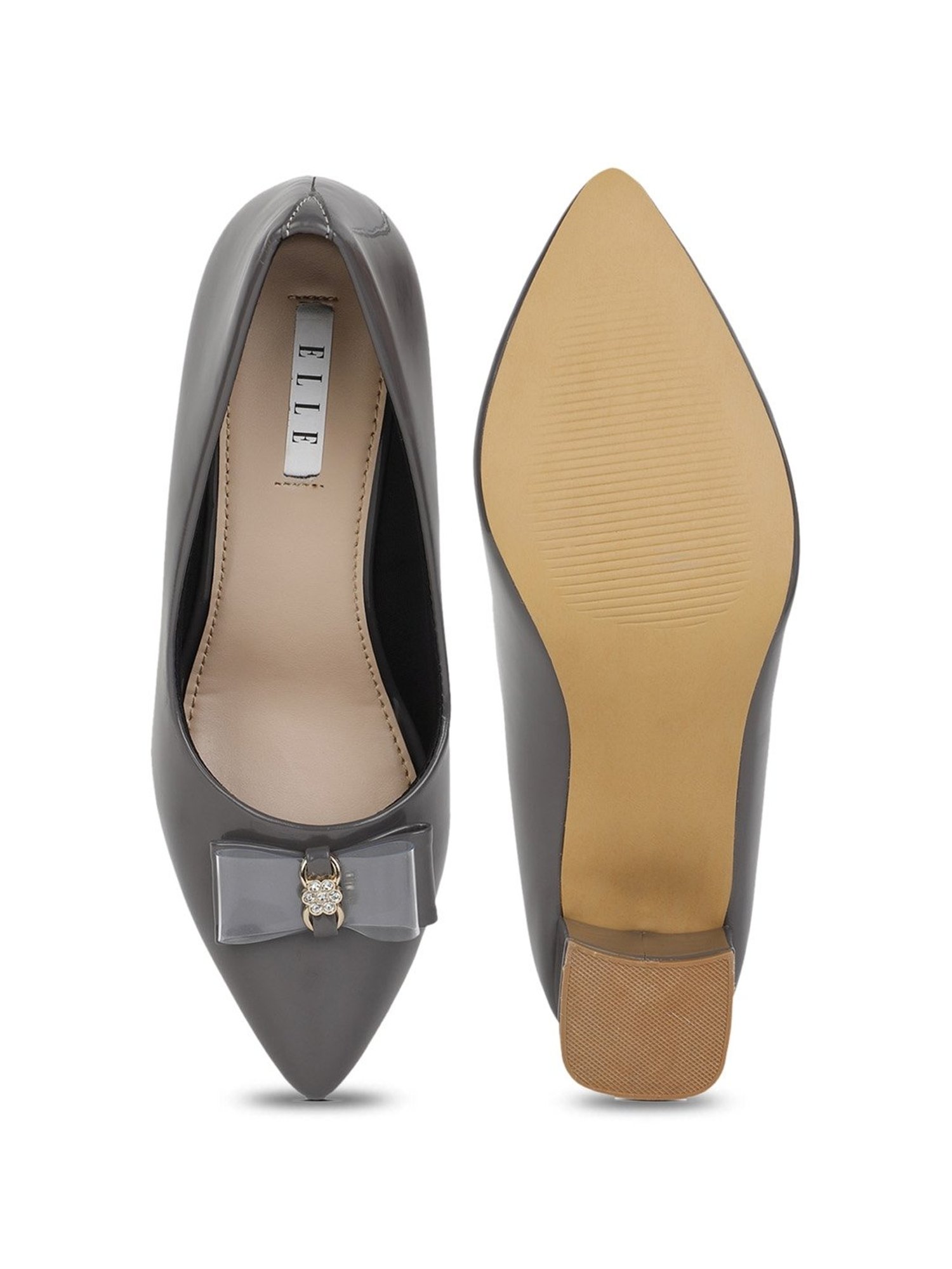 Elle Women's Grey Casual Pumps