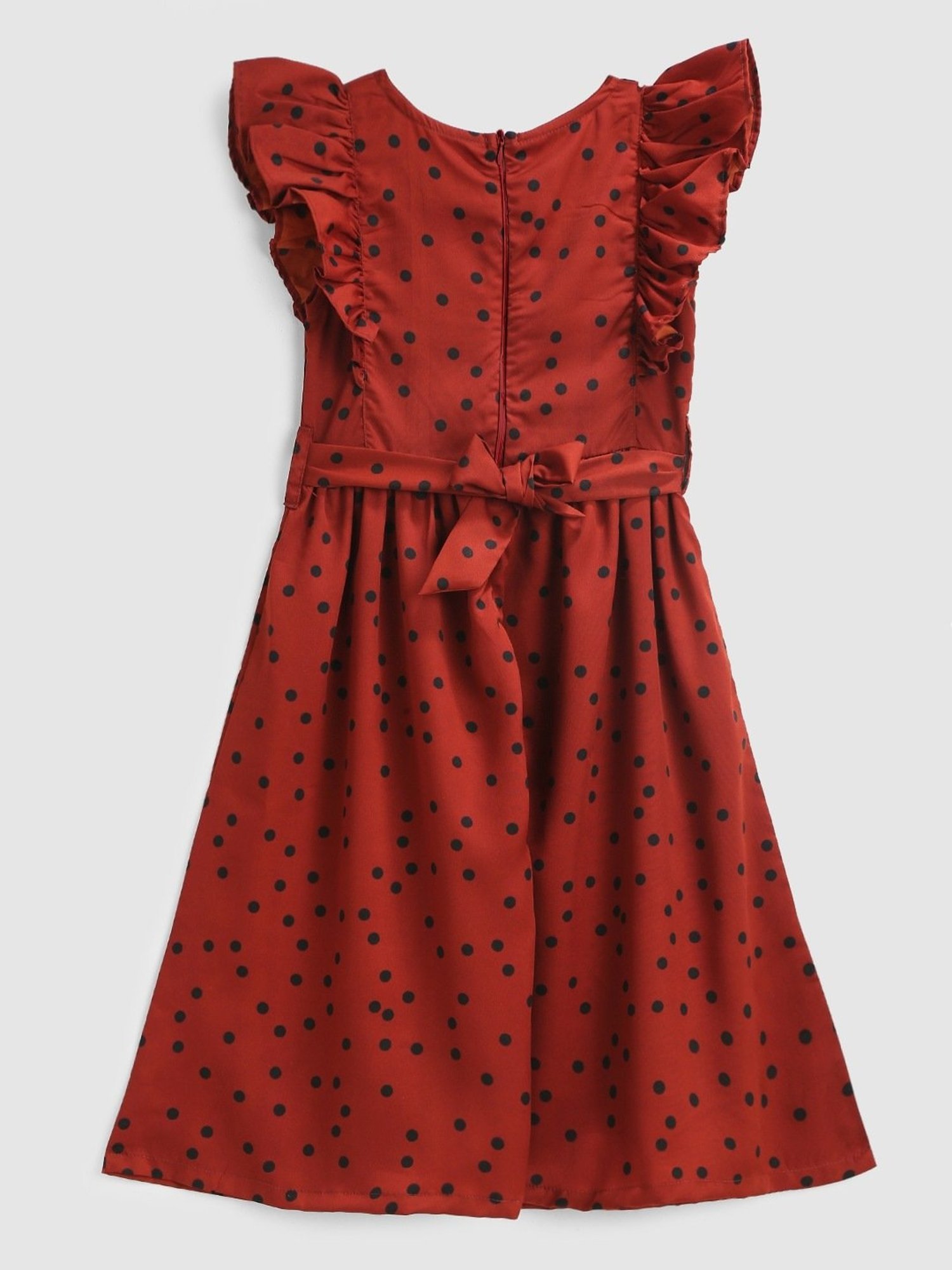 Kids Craft Maroon Printed Dress