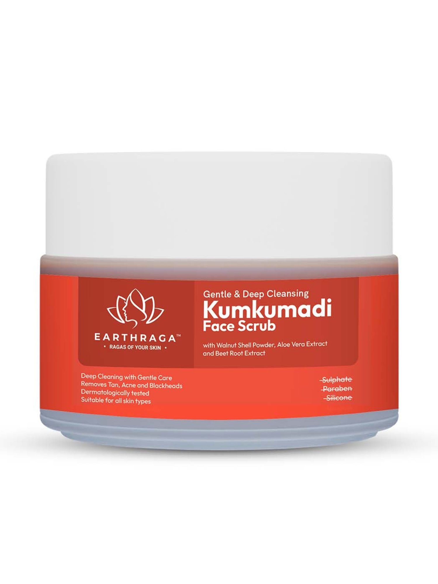 Earthraga Gentle & Deep Cleansing Kumkumadi Face Scrub - 100 ml