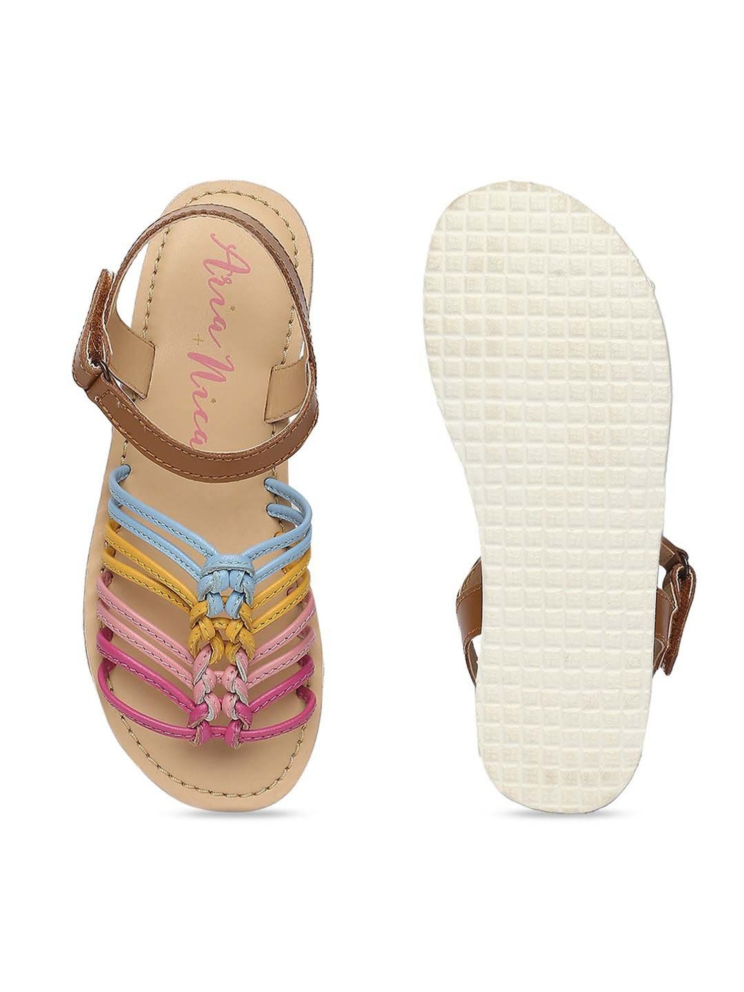 Aria Nica Kids Ally Brown Casual Sandals