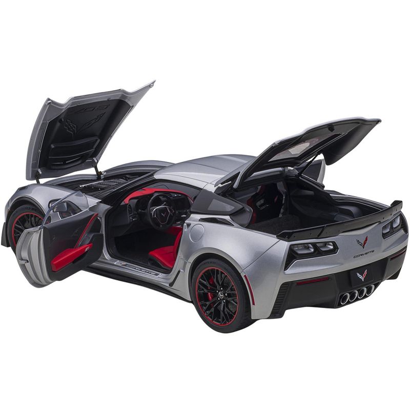 Chevrolet Corvette C7 Z06 Blade Silver 1/18 Model Car by Autoart