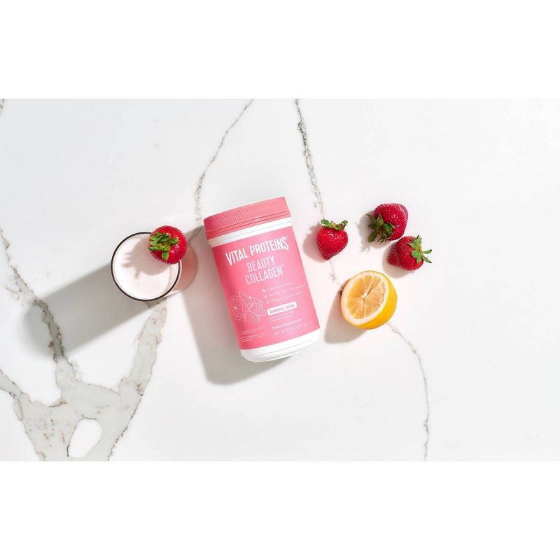 Vital Proteins Strawberry Lemon Beauty Collagen Dietary Supplements - 9oz