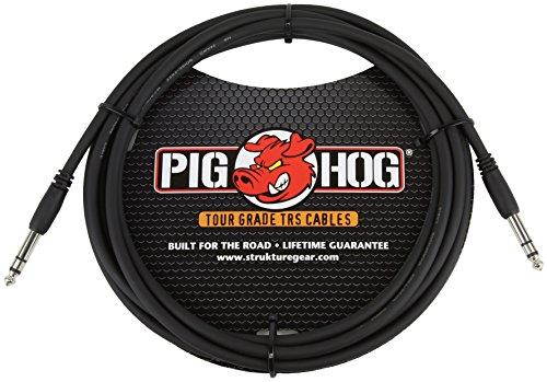 Pig Hog Instrument Cable 1/4" TRS to 1/4" TRS (3 ft.) 15 ft.