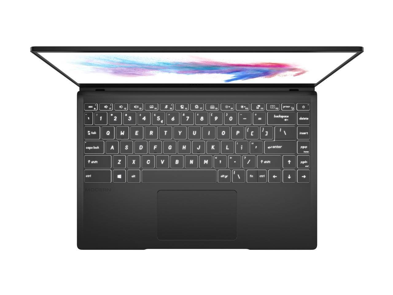 MSI Modern Home & Business Laptop (Intel i3-10110U 2-Core, 16GB RAM, 2TB PCIe SSD, 14.0" Full HD (1920x1080), Intel UHD, Wifi, Bluetooth, Webcam, 1xHDMI, Backlit Keyboard, SD Card, Win 10 Home)