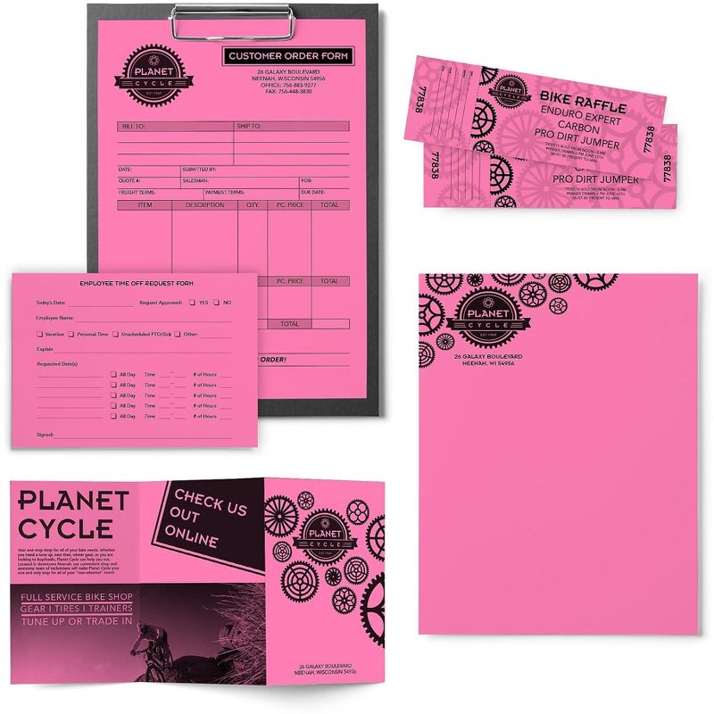Astrobrights Multipurpose Paper 24 lbs 8.5" x 11" Pulsar Pink 491620