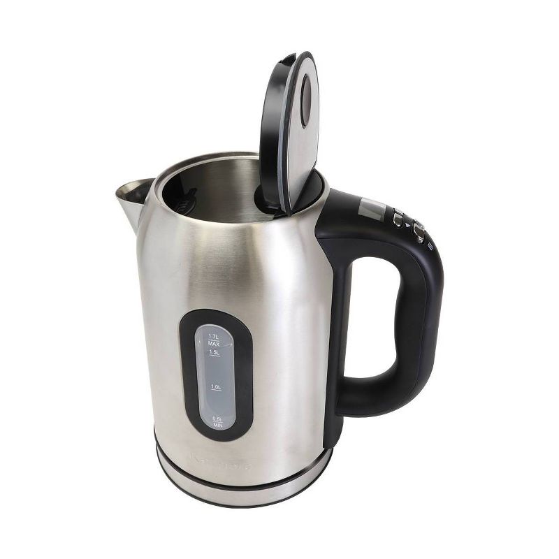 MegaChef 1.7L Electric Tea Kettle - Silver