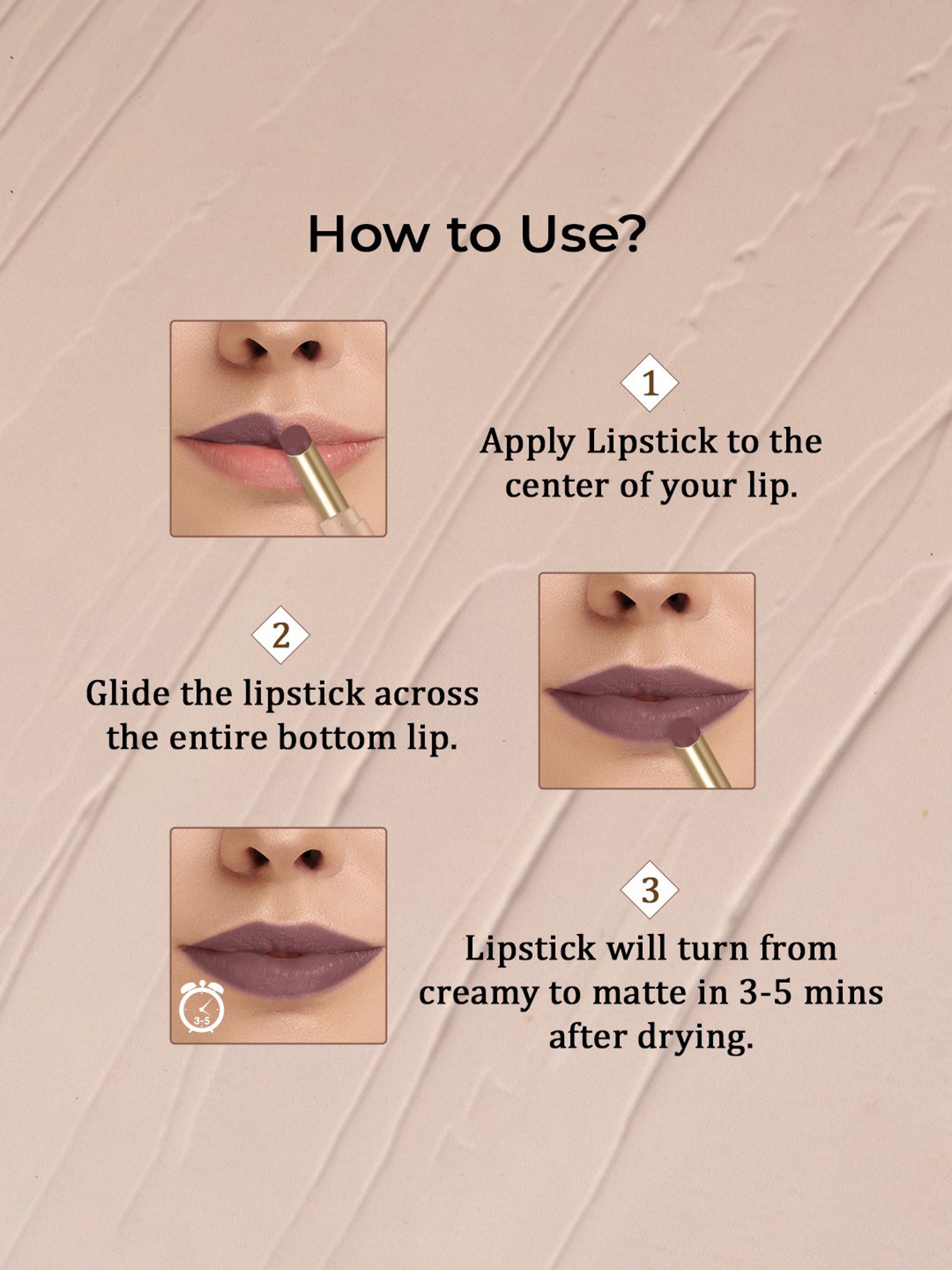 TNW-The Natural Wash Silky Matte Fusion Longstay Lip Color 07 Venus Violet - 3.5 gm