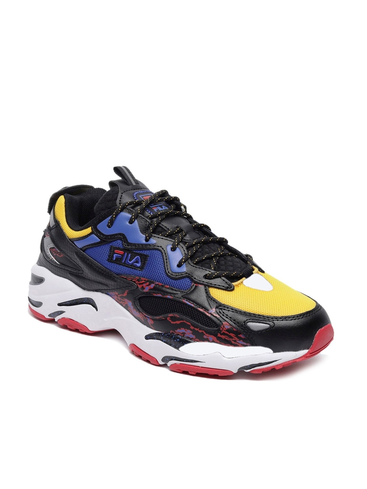 Fila Men's RAY TRACER APEX Black Running Shoes