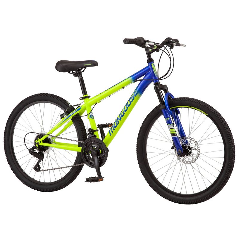 Mongoose Scepter 24" Kids' Mountain Bike - Green/Blue