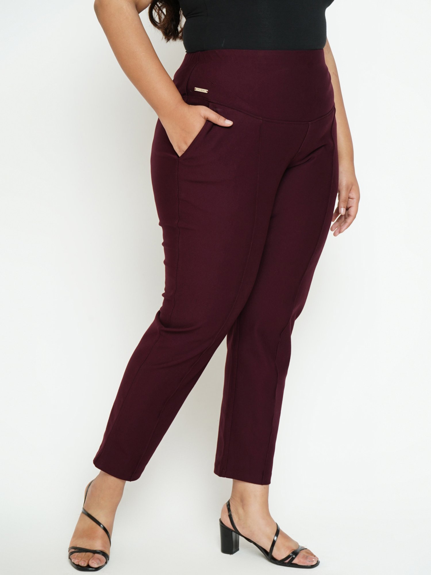 Amydus Wine High Rise Jeggings