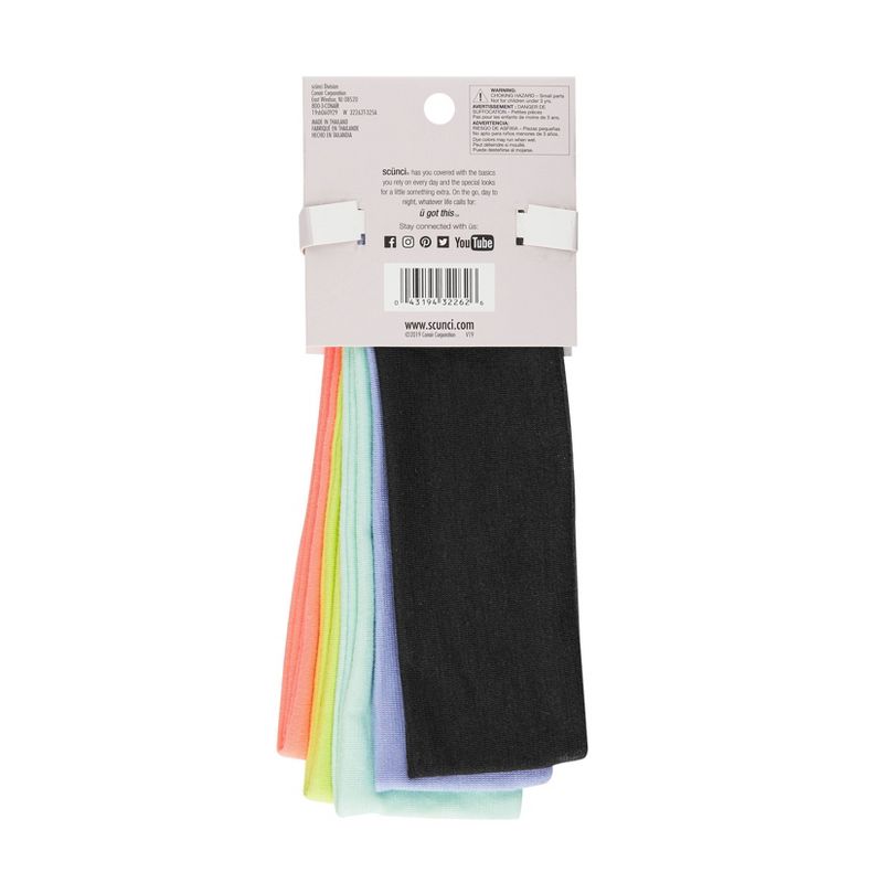 scunci  Interlock Headwraps - 2.5" - 5pk