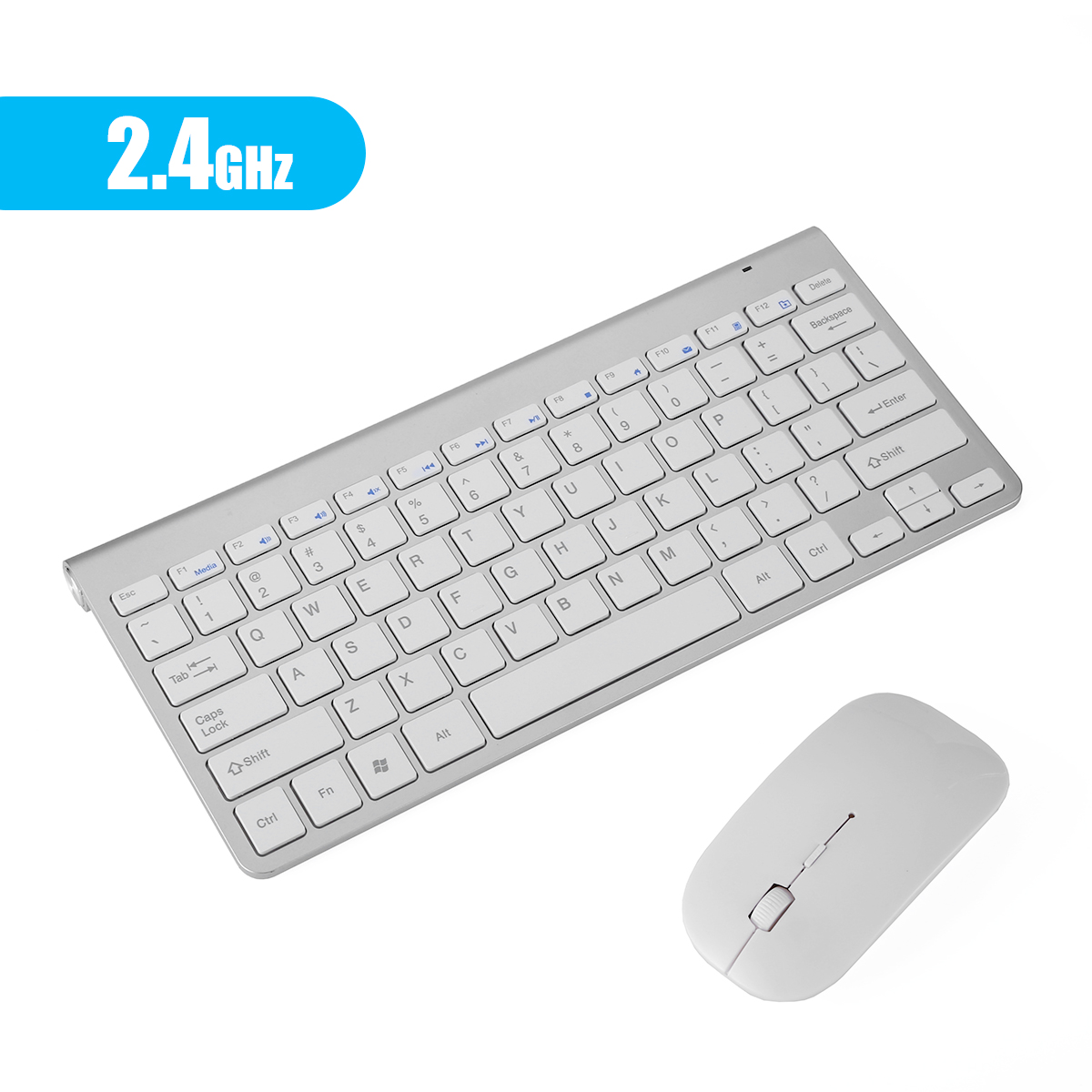 2, 60% Wired/Wireless Mechanical Keyboard (Kailh Box Brown Switch/White Case) - Full Keys Programmable - True RGB Backlit - Tap Arrow Keys - Double Shot PBT Keycaps - NKRO - 1900mAh Battery