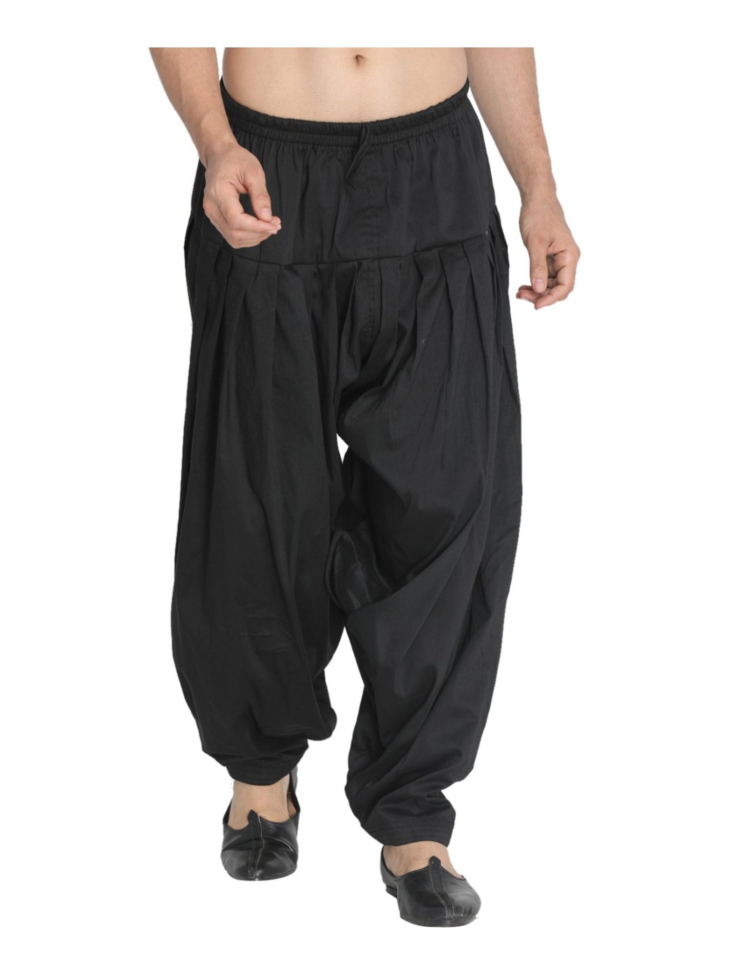 Ramraj ALAMEEN White Cotton Solid Dhotis