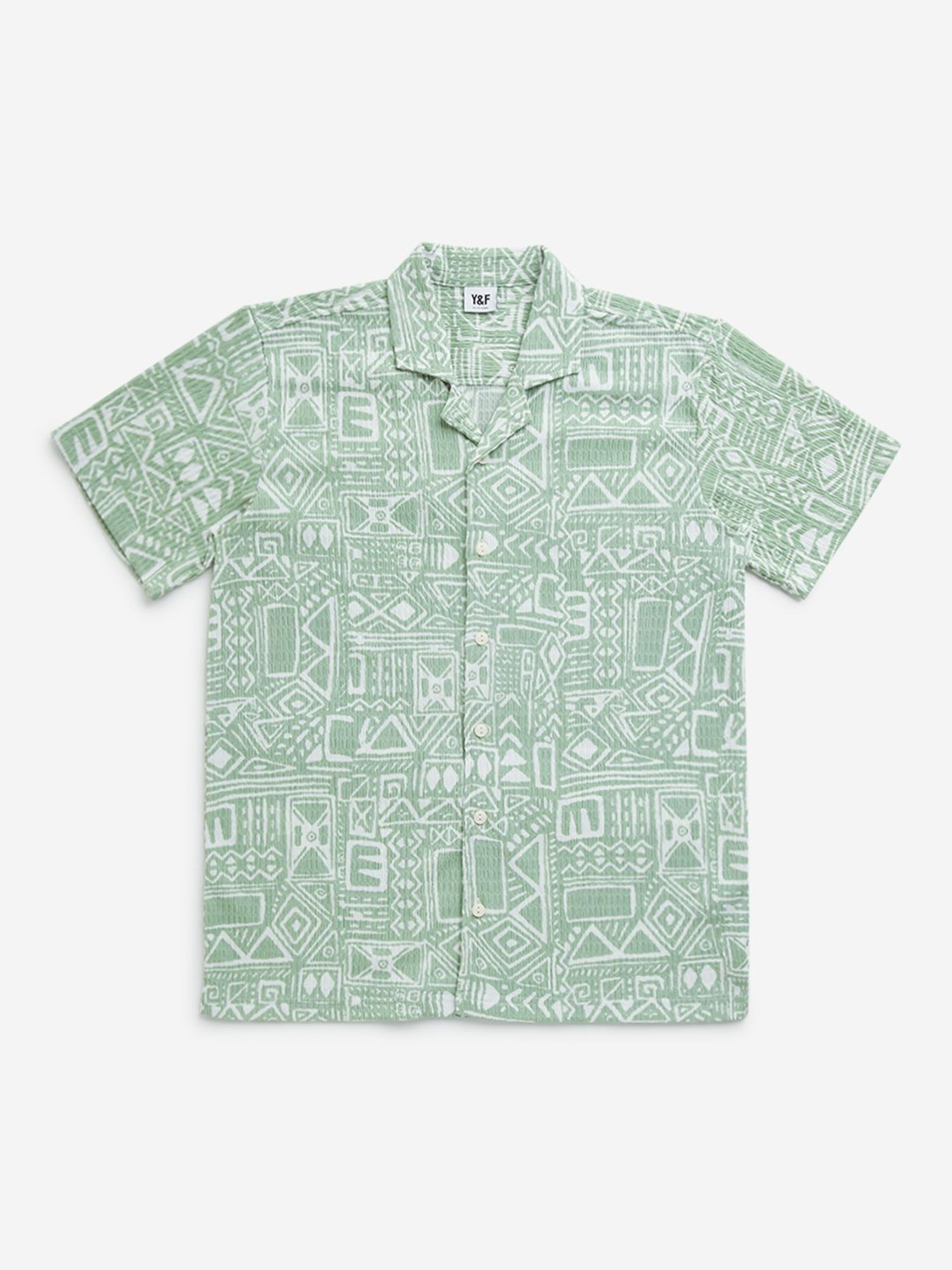 Y&F Kids by Westside Sage Abstract Design Resort-Fit Shirt