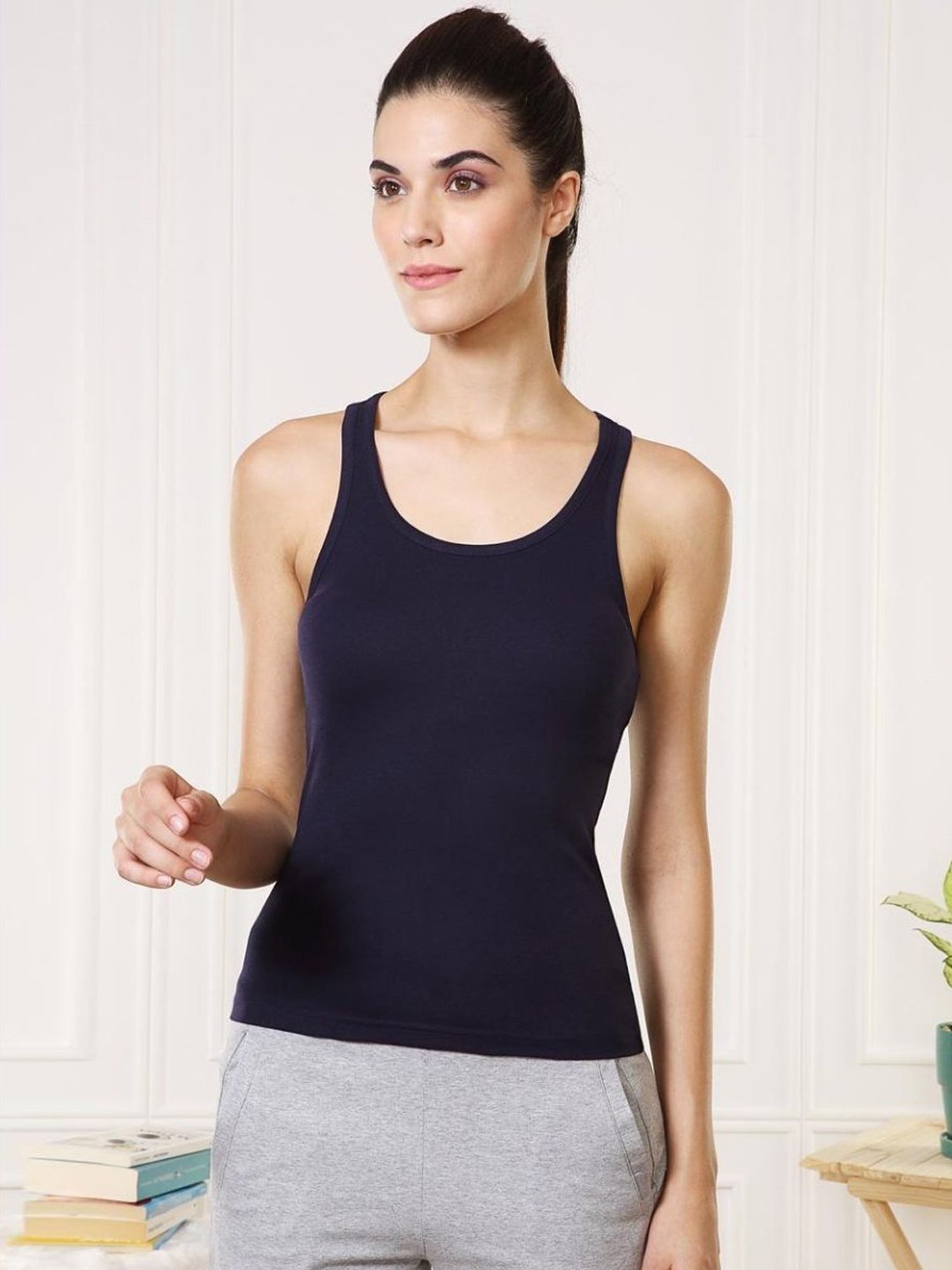 Enamor White Non-Padded Camisole