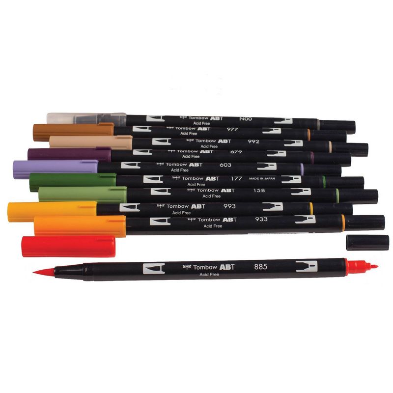 Tombow 10ct Dual Brush Pen Art Markers - Secondary