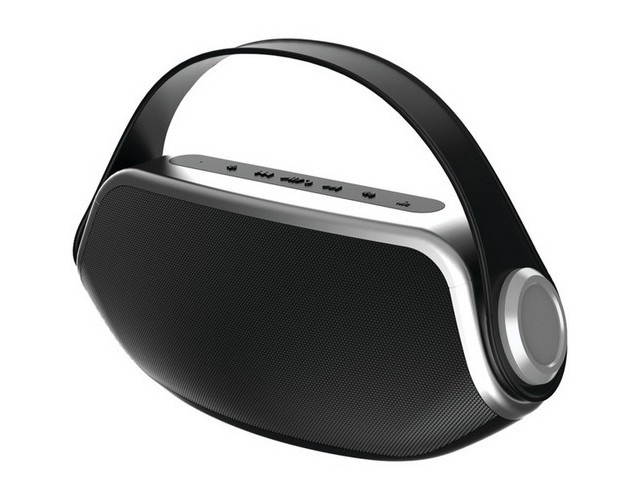 Sylvania SP233 BLACK Bluetooth Boombox ,Black