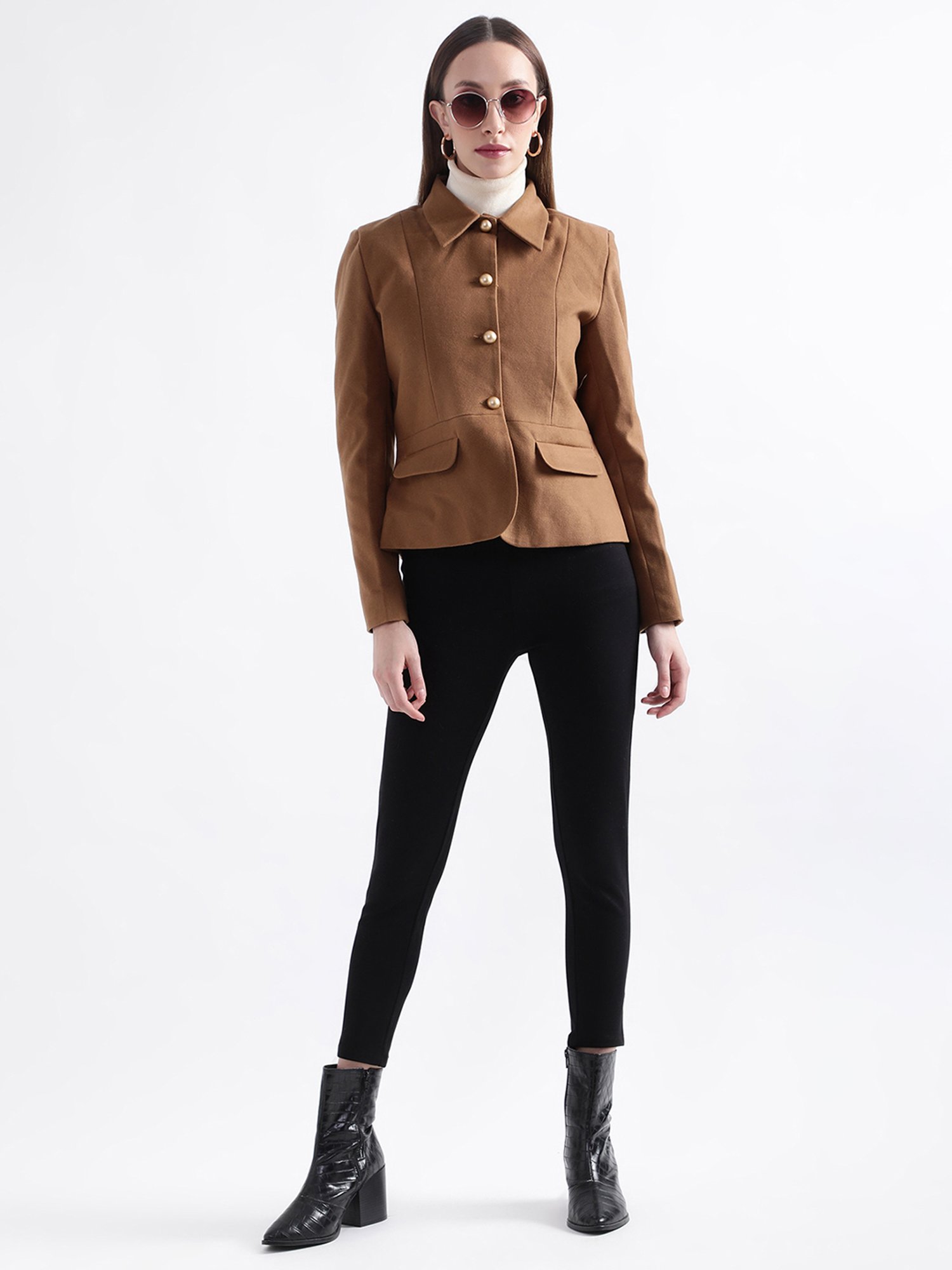 Rooted Brown Tailored Jacket