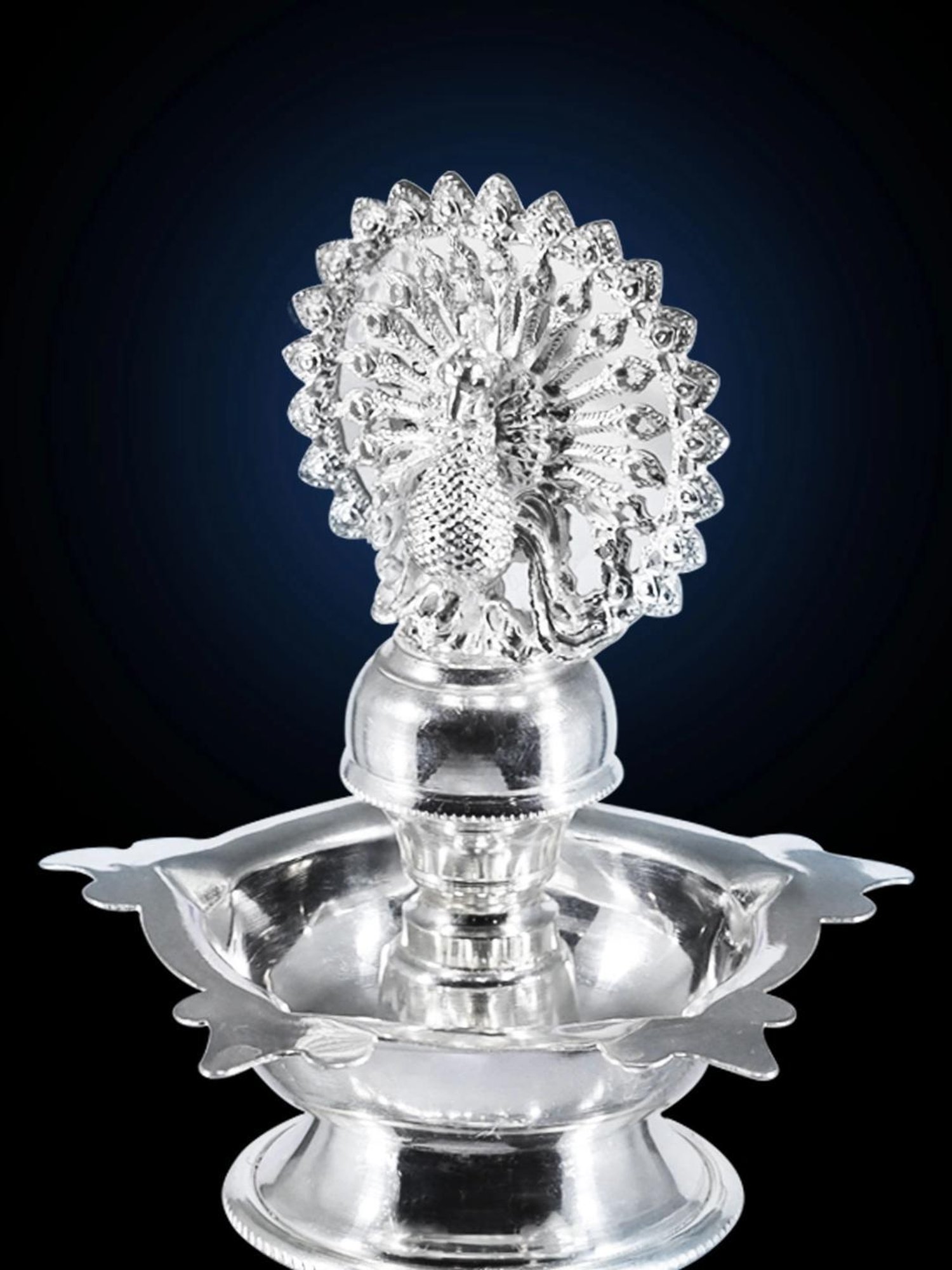 Sri Jagdamba Pearls 0.8 Silver Vishnu Idol